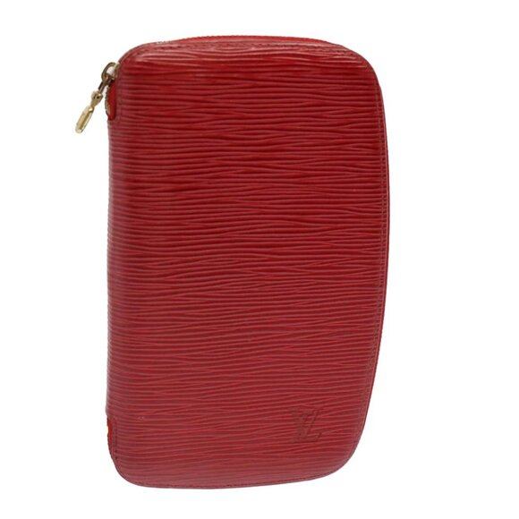 LOUIS VUITTON Epi Agenda Geode Wallet Red M63877 LV Auth 69833 - Picture 1 of 14